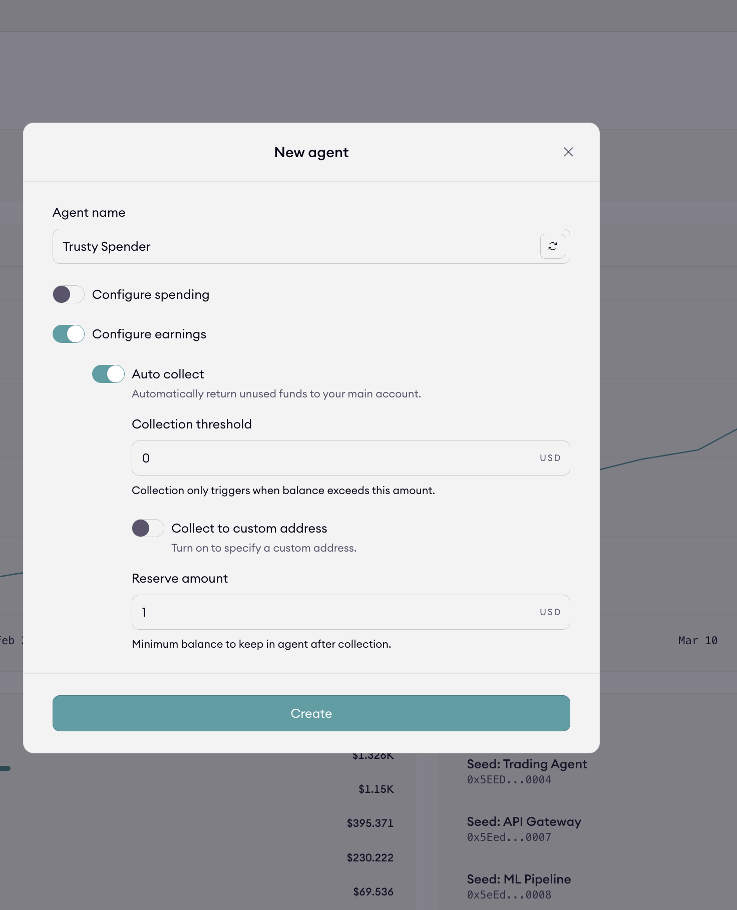 Configure Earnings